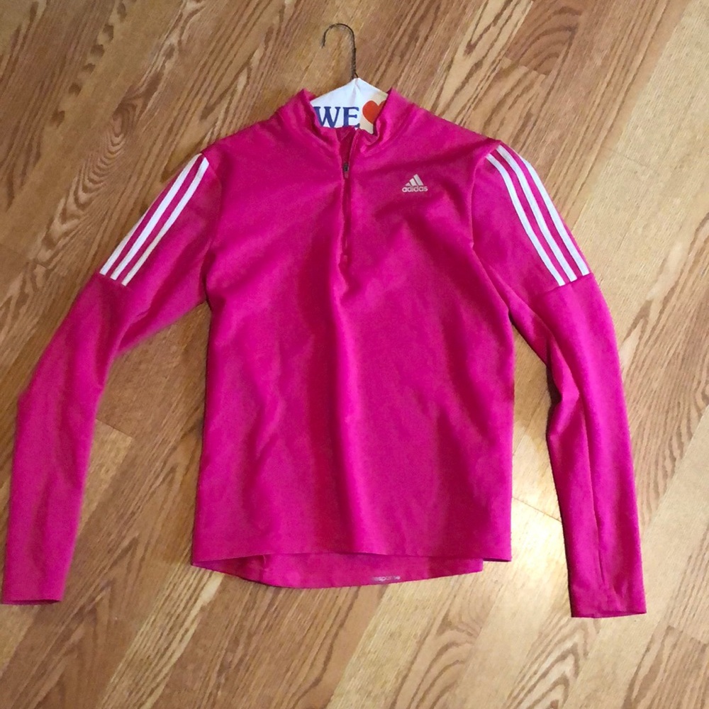 Pink Adidas Climalite Running shirt size medium